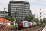 SBB Cargo 482 003 am 2.7.13 mit einem KLV in Dsseldorf-Rath.