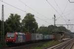 SBB Cargo 482 024 am 8.8.13 mit einem Containerzug in Dedensen-Gmmer.