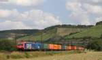 Re 482 038-7 mit einem KV Zug bei Himmelstadt 18.6.14