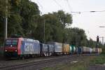 SBB Cargo 482 001 am 26.9.13 mit einem KLV in Ratingen-Lintorf.