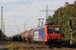 SBB Cargo 482 018 am 2.10.13 mit einem Kesselzug in Ratingen-Lintorf.