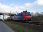 SBB Cargo 482 011-4 am 25.02.15 bei Ladenburg auf der KBS 650