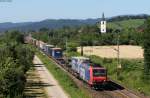 Re 482 026-2 mit einem KV Zug bei Denzlingen 10.7.15