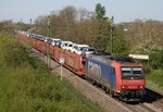 482 013 mit DGS 47039 (SBB, Zeebrugge–Safenwil) am 21.04.2015 zwischen Müllheim (Baden) und Auggen