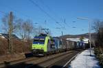 BLS 485 015 mit einem GTS-KV am 13.02.2021 in Schallstadt.