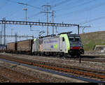 BLS - Lok 486 503-6 mit Güterzug unterwegs in Prattelen am 16.02.2019