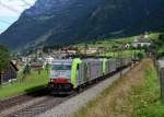 Re 486 509 + Re 486 504 mit dem Ambrogio-Zug am 29.08.2013 bei Amsteg-Silenen.