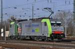 BLS Lokomotive 486 508-5 beim Badischen Bahnhof in Basel. Die Aufnahme stammt vom 18.01.2014.