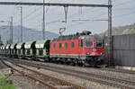 Re 620 031-5 durchfährt den Bahnhof Gelterkinden. Die Aufnahme stammt vom 06.04.2017.