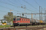 Re 620 015-8 durchfährt den Bahnhof Pratteln. Die Aufnahme stammt vom 24.04.2017.