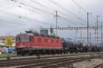 Re 620 045-5 durchfährt den Bahnhof Pratteln. Die Aufnahme stammt vom 29.10.2018.