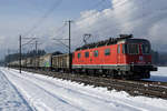 Erste Winteraufnahmen des Jahres 2019 aus meiner Region Solothurn mit Sonne und Schnee.
Güterzug Rangierbahnhof Biel - RBL bei Deitingen unterwegs mit der Re 620 031-5  DULLIKEN  am 29. Januar 2019.
Foto: Walter Ruetsch  