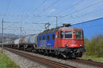 Re 620 032-3 fährt Richtung Bahnhof Itingen. Die Aufnahme stammt vom 18.04.2019.