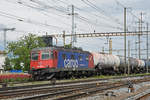 Re 620 076-0 durchfährt den Bahnhof Pratteln. Die Aufnahme stammt vom 27.05.2019.