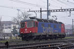 Re 620 032-3 durchfährt den Bahnhof Pratteln. Die Aufnahme stammt vom 07.01.2020.