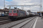 Re 620 047-1 durchfährt den Bahnhof Rupperswil. Die Aufnahme stammt vom 13.03.2020.