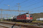 Re 620 027-3 durchfährt den Bahnhof Pratteln. Die Aufnahme stammt vom 15.09.2020.