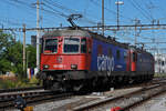 Doppeltraktion, mit den Loks 620 060-4 und 620 007-5 durchfährt solo den Bahnhof Pratteln. Die Aufnahme stammt vom 14.06.2021.