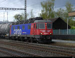 SBB - 620 026-5 vor Güterzug bei der durchfahrt im Bhf. Rupperswil am 06.10.2021
