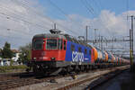 Re 620 029-9 durchfährt den Bahnhof Pratteln. Die Aufnahme stammt vom 21.09.2021.