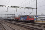 Re 620 008-3 durchfährt den Bahnhof Rupperswil. Die Aufnahme stammt vom 04.02.2022.