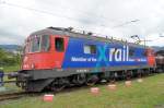 Re 620 088-5 am 150 Jahre Fest in Biel. XRail ist die neue Allianz verschiedener Gterbahnen Europas. Na dann , auf eine gute Zusammenarbeit.