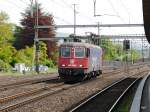SBB - Lok Re 6/6  620 059-6 bei der durchfahrt im Bahnhof Rupperswil am 25.04.2014