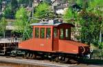 Rangierellok Te 82 der Chemins de fer electriques Veveysans, 18.05.1986.