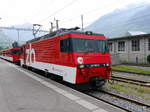 ZB - Zahnradlok HGe 4/4 101 962-9 im Bahnhof von Meiringen am 04.08.2017