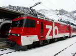 ZB - HGe 4/4 101 963-7 in Engelberg am 03.01.2014