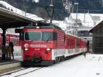 ZB - HGe 4/4  101 967-8 bei der einfahrt in Engelberg am 03.01.2014