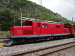 Die ex- VZ Visp-Zermatt HGe 4/4 15 abgestellt im Depot Brig.