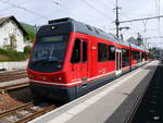 asm Oberaargau - 100 Jahr Feier   Bipperlisi   Be 4/8 113 im Bahnhof Wiedlisbach am 28.04.2018