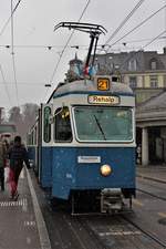 Die ersten Schneeflocken fielen auch im Flachland: Be 4/6 Nr.