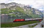 IC578 mit Re 460 117-5  Zrichsee  bei Mhlehorn am Walensee.