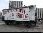 ?? - Oldtimer Güterwagen BRASSERIE DU CARDINAL FRIBOURG SUSSSE  J-S  OG 20601 abgestellt im ex Gelände der Cardinal Brauerei am 13.02.2021