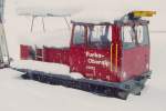 FO - Xmh 1/2 4963 am 12.05.1995 in OBERALPPASS-CALMOT - OBERLEITUNGSDRAISINE - Baujahr 1982 - STECK/DEUTZ - 66 KW - Gewicht 4,20t - Zuladung 0,40t - LP 4,30m - zulssige Geschwindigkeit km/h 45/20Z - 1=07.04.1994.
