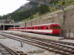 Erneuerte Tsch->Zermatt-Pendelzug in Zermatt.