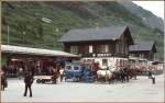 Bahnhof Zermatt, noch nicht berbaut.