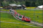 S-Kurve -     Glacier-Express bei Segnas.