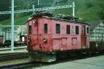 FO HGe 2/2 21 (SLM+BBC1915) -ursprnglich an die Schllenenbahn Gschenen-Andermatt geliefert, die 1961 mit der FO fusionierte.