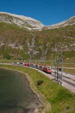 HGe 4/4 II 108	 Channel Tunnel (ex Nufenen / Novena)  am 11. August 2011 mit einem Glacierexpress am Oberalppass.