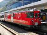 MGB - Zahnradtriebwagen Deh 4/4 22 in Visp am 16.07.2016