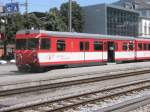 Hier eine RB nach Gschenen, dieser Zug stand am 28.7.2009 in Brig.