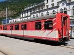 MGB - Personenwagen 2 Kl. mit Fahrradabteil  BDk 2237 in Brig am 16.07.2016