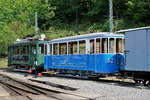 50 Jahre «Museumsbahn Blonay-Chamby»
1968 bis 2018
MEGA STEAM FESTIVAL VOM 19. MAI 2018
Kaum grosse Beachtung wegen den vielen Dampflokomotiven fanden die He 2/2 2  La Grisette  und der BVB C2 57.
Beide Fahrzeuge wurden im Jahre 2011 von TPC/BVB übernommen.
Foto: Walter Ruetsch

