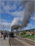  La DER de la Saison 2023  Kohle ist nicht gleich Kohle, und so rauchen seit Februar 2022 die B-C Loks zur Freude der Bahnfotografen ganz besonders schön.