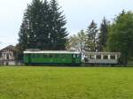 BC - Triebwagen Be 4/4  111 ( ex GFM ) und Personenwagen BC 10 ( ex AOMC )unterwegs nach Chamby am 09.09.2007