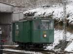 BC - Postriebwagen Ze 2/2  31 ex Rh vor dem Depot in Chaulin am 24.03.2008