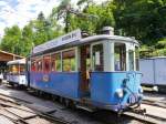 BC - Triebwagen Ce 2/3 28 ex Tramway Lausanne im Depotareal Chaulin am 06.07.2014